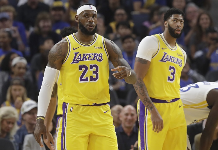 Newly acquired Los Angeles Lakers forward Anthony Davis makes his NBA preseason debut at the Staples Center