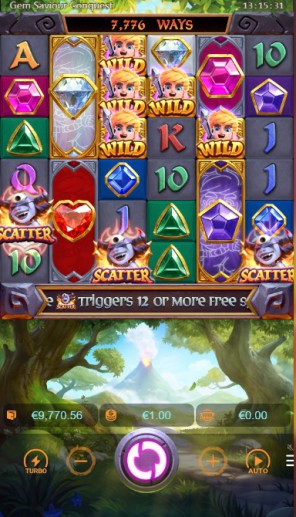 Trong vòng quay FREESPIN của game Gem Saviour Conquest tại SBOBET sẽ xuất hiện một mụ phù thủy với thanh máu của mình