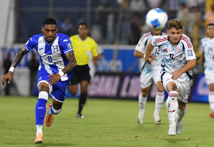 世界杯预选赛 洪都拉斯主场与哥斯达黎加战成0比0平局，失去小组领先位置。