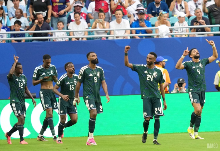 Abdulelah Al-Amri has scored a superb goal to give Saudi Arabia the lead against Uruguay in their World Cup 2026 opener